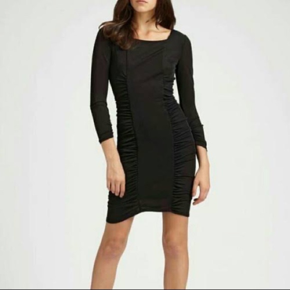 BCBGMaxAzria Black long sleeved dress